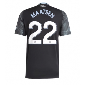 Billige Fotballdrakt Aston Villa Ian Maatsen #22 Replika Bortedrakt 2025-26 Kortermet
